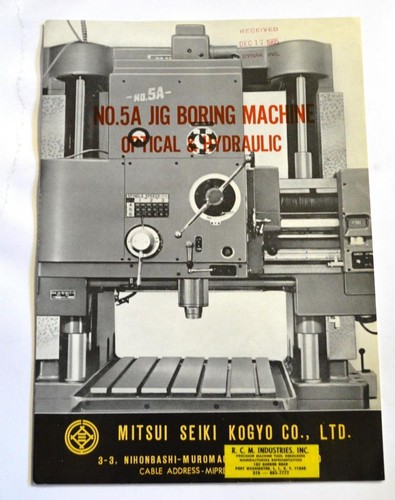 Mitsui seiki jig boring - seiki,