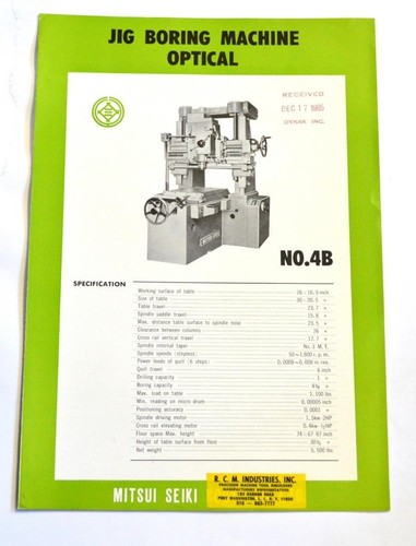 Mitsui seiki optical - mitsui, 4b